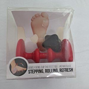 Foot Reflex Massage Roller Red Black